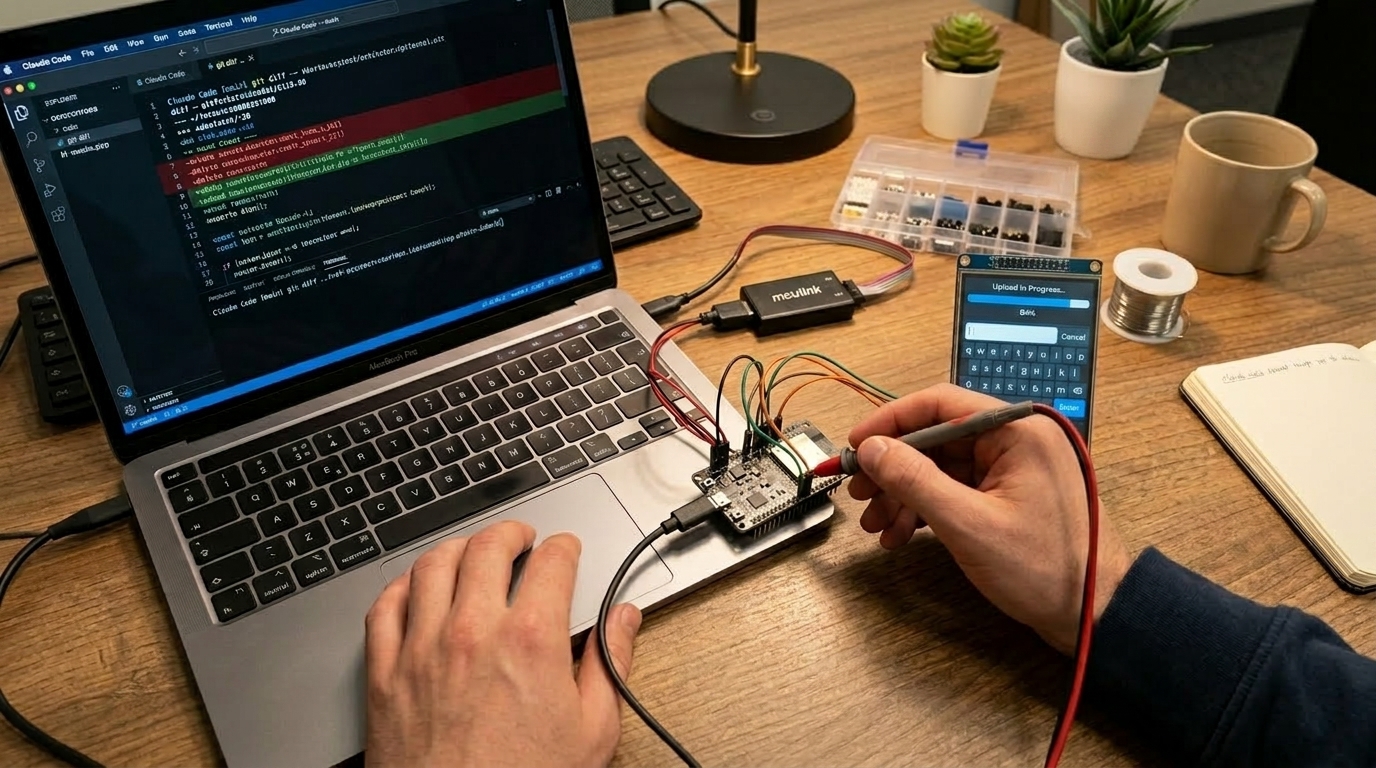 Engineer working with embedded hardware and Claude Code